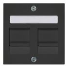 Peha Badora Centraalplaat RJ45 00276872 Zwart mat