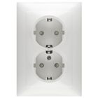 Peha Badora Wandcontactdoos D 11.6512.02 SI Alpinwit