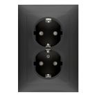 Peha Badora Wandcontactdoos 00276932 Zwart mat