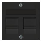 Peha Dialog Centraalplaat RJ45 95.610.19MJ2NA Zwart