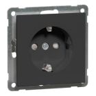 Peha Nova Brillance Wandcontactdoos 00034422 Zwart mat