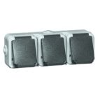 Peha Spatwaterdicht Wandcontactdoos 6633WAB Grijs