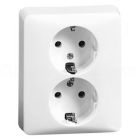 Peha Standaard Wandcontactdoos 80.6512.02 Alpinwit