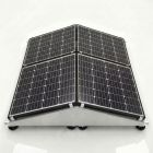 Glampère FlatFix Fusion - Plug and play 4 zonnepanelen landscape oost-west voor thuisbatterij