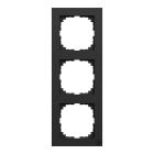 Schneider Electric Merten MPure Afdekraam MEG40303603 Zwart mat