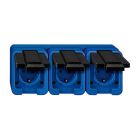 Schneider Electric Merten Slagvast Wandcontactdoos 229375 BlauwZwart