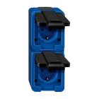 Schneider Electric Merten Slagvast Wandcontactdoos 229286 BlauwZwart