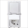 KOPP 136902009 WCD 2V RA DEKS IP44 VERT WT