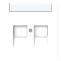 ABB BuschJaeger Art linear Centraalplaat RJ45 180044M Verkeerswit mat