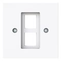 ABB BuschJaeger Art linear Centraalplaat RJ45 25610244G Verkeerswit glanzend