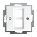 ABB BuschJaeger Balance SI Centraalplaat RJ45 256102914 Alpinwit