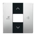 ABB BuschJaeger Buschfreehome Centraalplaat kamerthermostaat fan coil 6236866 Pure Stainless Steel RVS