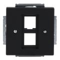 ABB BuschJaeger Future Linear Centraalplaat RJ45 256102885 Zwart mat