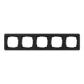 Gira E1 Afdekraam 0215153 Zwart mat