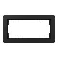 Gira E1 Afdekraam 1002153 Zwart mat
