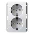 Gira Systeem 55 - Wandcontactdoos 273103 Alpinwit glanzend