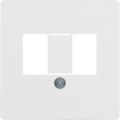 Hager Berker WGUP Centraalplaat audioworld 145809 Alpinwit