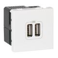 Legrand Mosaic USB wandcontactdoos 077594 2voudig