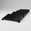 Glampère FlatFix Fusion - Plug and play 4 zonnepanelen landscape achter elkaar full black voor thuisbatterij