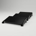 Glampère FlatFix Fusion - Plug and play 3 zonnepanelen landscape achter elkaar full black voor thuisbatterij