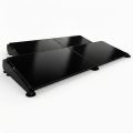 Glampère FlatFix Fusion - Plug and play 4 zonnepanelen landscape naast elkaar full black voor thuisbatterij