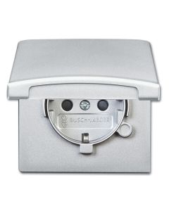 ABB BuschJaeger AllWeather IP44 Wandcontactdoos 20 EUGK33101 Aluzilver