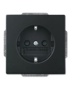 ABB BuschJaeger Future Linear Wandcontactdoos inbouw 20 EUC885 Zwart mat