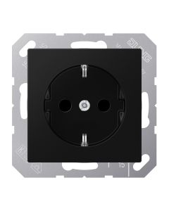 Jung A Range Wandcontactdoos A1520NBFSWM Grafietzwart mat