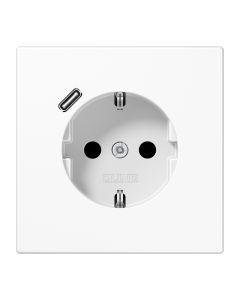 Jung LS Range Wandcontactdoos LS152018CWW Alpinwit